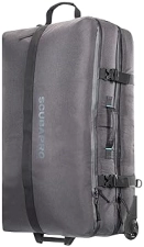 Scubapro Definition Duo Compartment 118 Wheeled Duffle Dive Bag with Adjustable Backpack Straps, Top