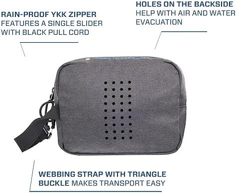 Scubapro Definition Mask 2 Dive Bag with Webbing Strap for Scuba Diving Gear, Premium Recycled Two-Tone Gray Fabric