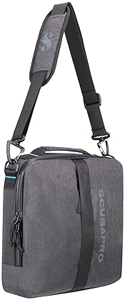 Scubapro Definition Regulator 10 Dive Bag - Adjustable Strap, Top Handle - Premium Recycled Gray Fabric