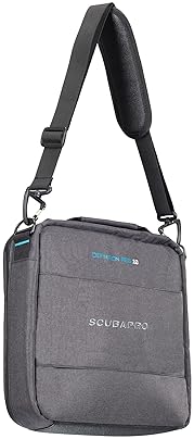 Scubapro Definition Regulator 10 Dive Bag - Adjustable Strap, Top Handle - Premium Recycled Gray Fabric