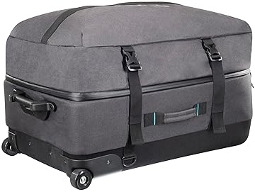 Scubapro Definition Roll 130 Wheeled Duffle Dive Bag for Scuba Diving Gear in Two-Tone Gray Fabric