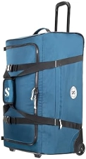 Scubapro Sport 105 Wheeled Dive Bag - Denim Blue, Telescopic Handle, Duffel Straps