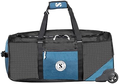Scubapro Sport Mesh 'N Roll 100 Wheeled Dive Bag - Denim Blue - Scuba Diving Gear.
