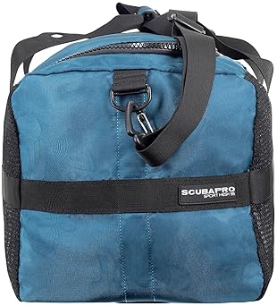Scubapro Sport 95 Mesh Dive Bag for Scuba Diving Gear, Denim Blue Color, Double Duffel Straps
