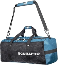Scubapro Sport 95 Mesh Dive Bag for Scuba Diving Gear, Denim Blue Color, Double Duffel Straps