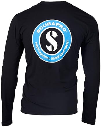 Scubapro Men's Black Long Sleeve Tee - Diving Apparel for Men