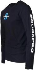 Scubapro Men's Black Long Sleeve Tee - Diving Apparel for Men