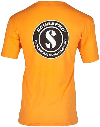 Scubapro Men's Orange Short-Sleeve Crewneck T-Shirt