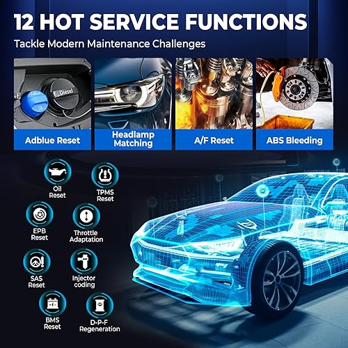 LAUNCH OBD2 Scanner CRP129X V2.0 Elite with 12 Reset Services & Lifetime Updates