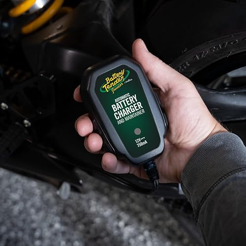 Deltran 12V Battery Tender Junior Charger & Maintainer for Motorcycle & ATVs - Smarter Than Trickle Charger - 021-0123