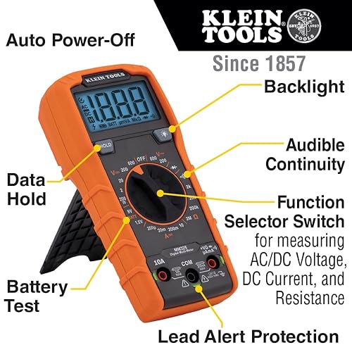 Klein Tools MM325 Digital Multimeter 600V AC/DC Voltage