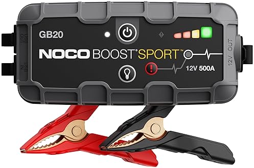 NOCO Boost Sport GB20 500A Car Jump Starter for 4.0L Gas Engines