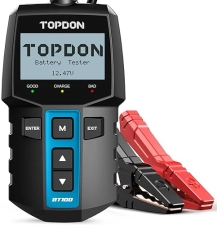TOPDON BT100 Car Battery & Alternator Tester | 12V Load Test | Digital Analyzer