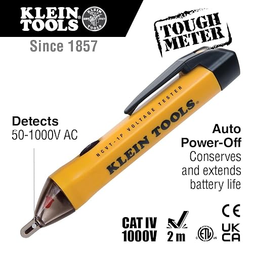 Klein Tools 69149P Electrical Test Kit: Multimeter, Voltage Tester, Outlet Tester - Leads & Batteries