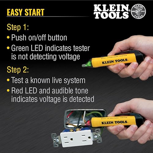 Klein Tools 69149P Electrical Test Kit: Multimeter, Voltage Tester, Outlet Tester - Leads & Batteries