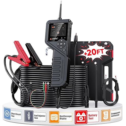 ANCEL PB600 Automotive Power Circuit Probe Tester Kit - Multimeter/Oscilloscope, 30FT Cable