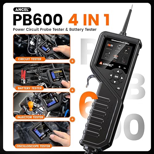 ANCEL PB600 Automotive Power Circuit Probe Tester Kit - Multimeter/Oscilloscope, 30FT Cable