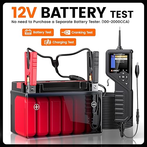 ANCEL PB600 Automotive Power Circuit Probe Tester Kit - Multimeter/Oscilloscope, 30FT Cable