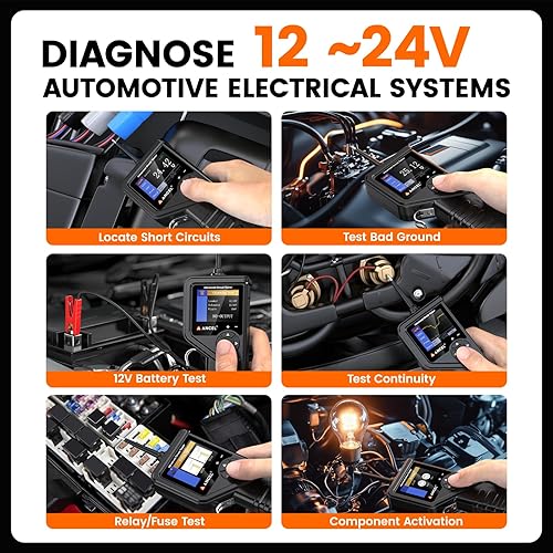 ANCEL PB600 Automotive Power Circuit Probe Tester Kit - Multimeter/Oscilloscope, 30FT Cable