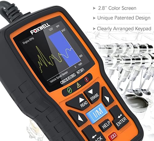 FOXWELL Professional Mechanic OBD2 Scanner FOXWELL NT301 for Check Engine Light - Live Data Diagnostic Tool