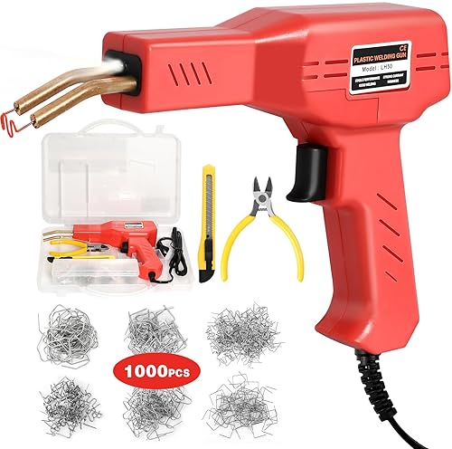ATOLS Plastic Welder Kit with 1000 Staples for Car Bumper Repair