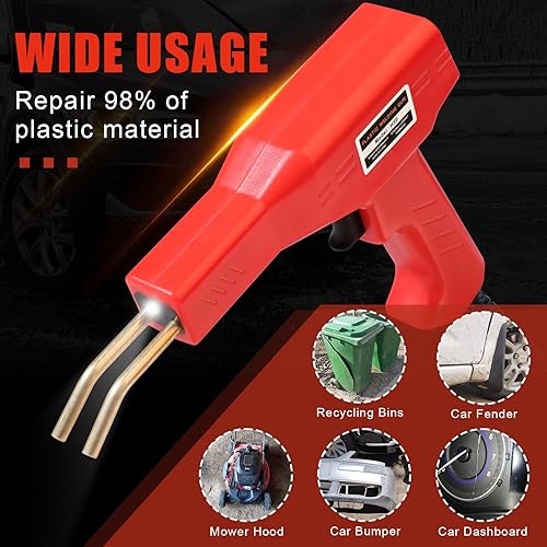 ATOLS Plastic Welder Kit with 1000 Staples for Car Bumper Repair