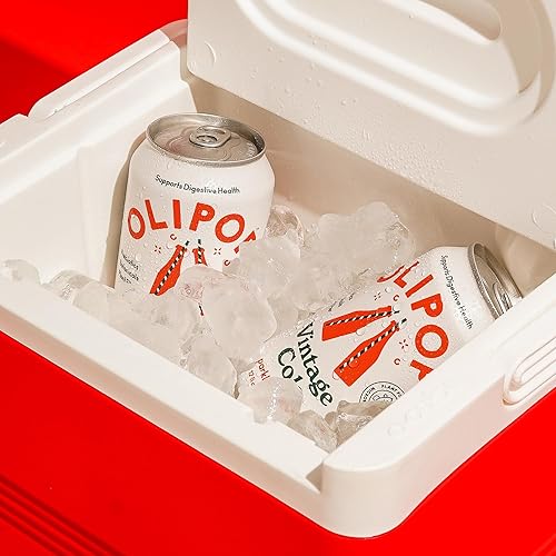 OLIPOP Vintage Cola Prebiotic Soda - 12oz (12-Cans), Gluten-Free, Vegan, GMO-Free