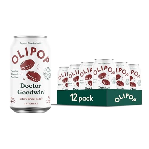 OLIPOP Dr. Goodwin Sparkling Tonic: Prebiotic Soft Drink for Digestive & Immune Health