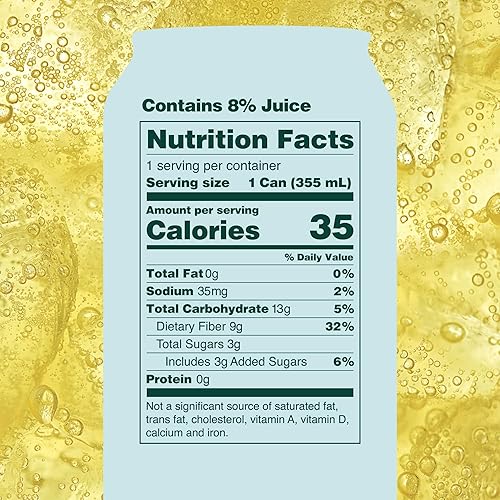 OLIPOP Tropical Punch Prebiotic Soda - Gluten-Free, Vegan, GMO-Free, 12oz (12-Cans)