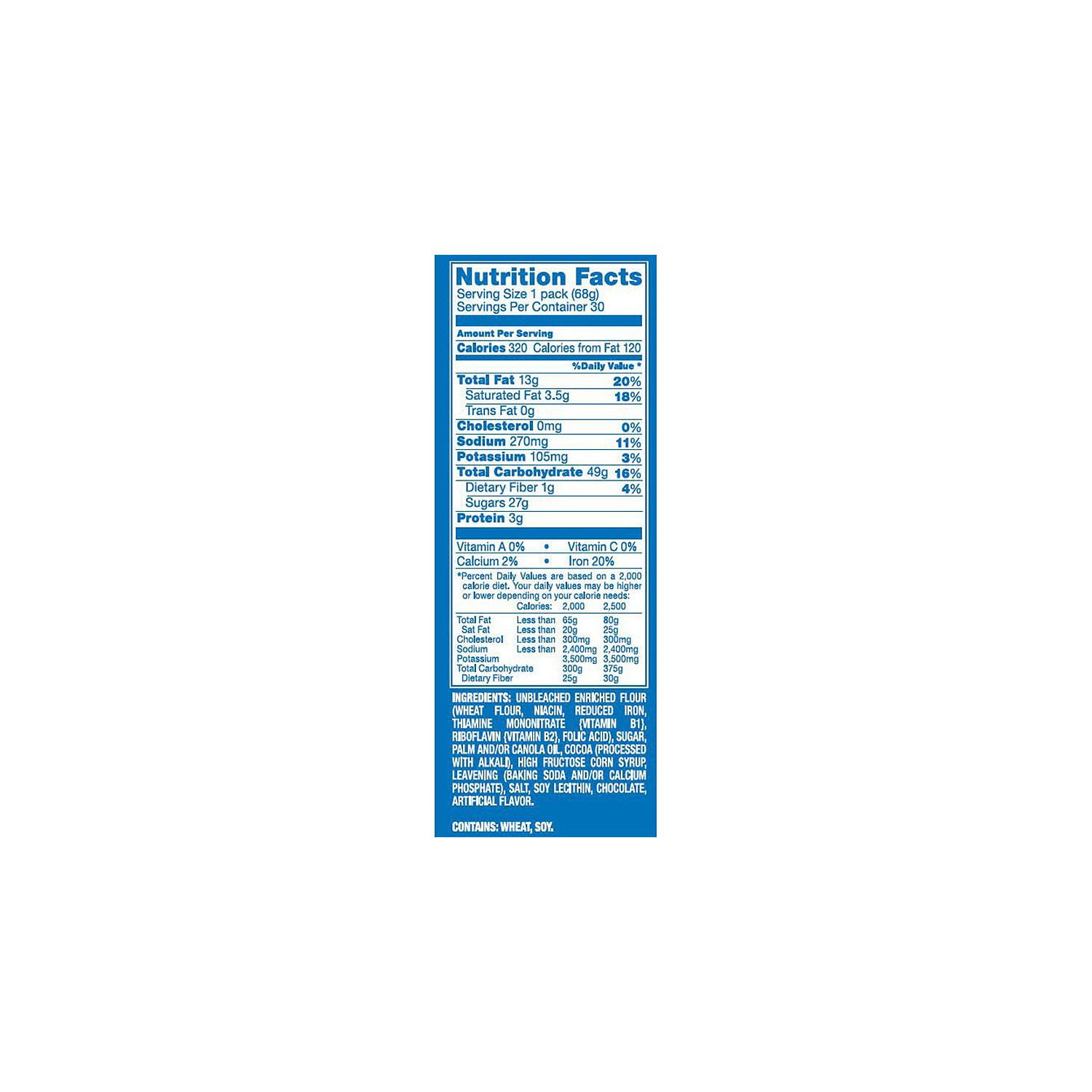 Nabisco Oreo Chocolate Sandwich Cookies - 2.4 oz. each, 30 Pack
