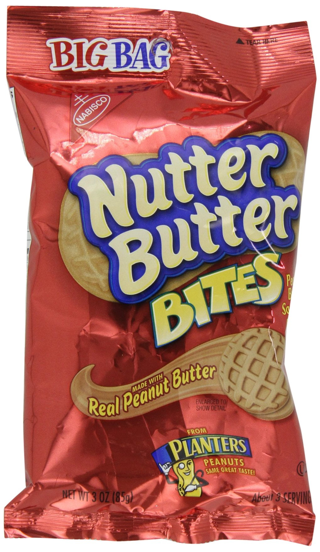 Nabisco Family Size Nutter Butter Double Nutty Peanut Butter Sandwich Cookies, 12 Packs