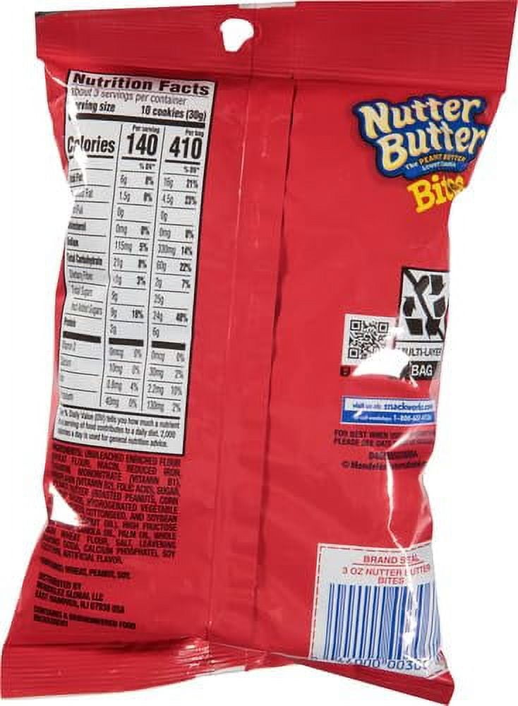 Nabisco Family Size Nutter Butter Double Nutty Peanut Butter Sandwich Cookies, 12 Packs