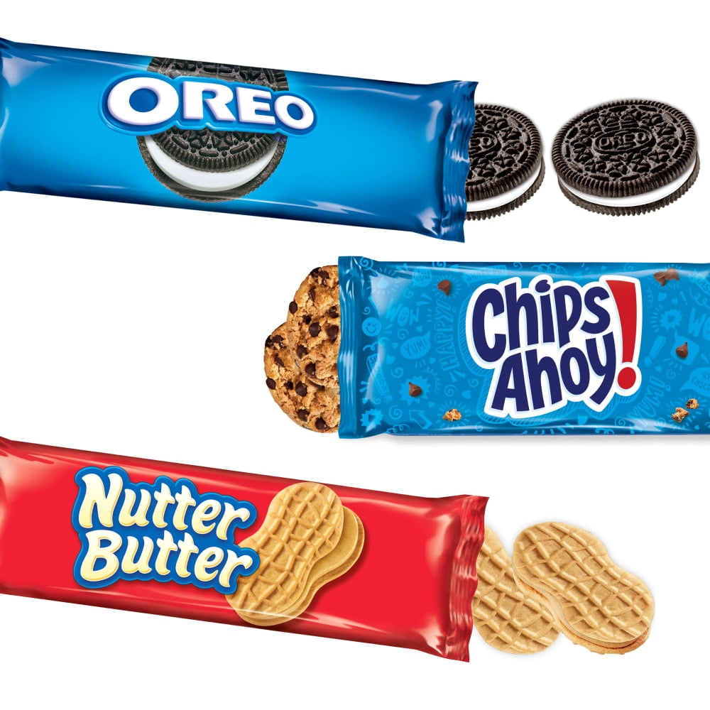 OREO CHIPS AHOY! & NUTTER BUTTER Cookies Variety Pack - 10 ct x 2