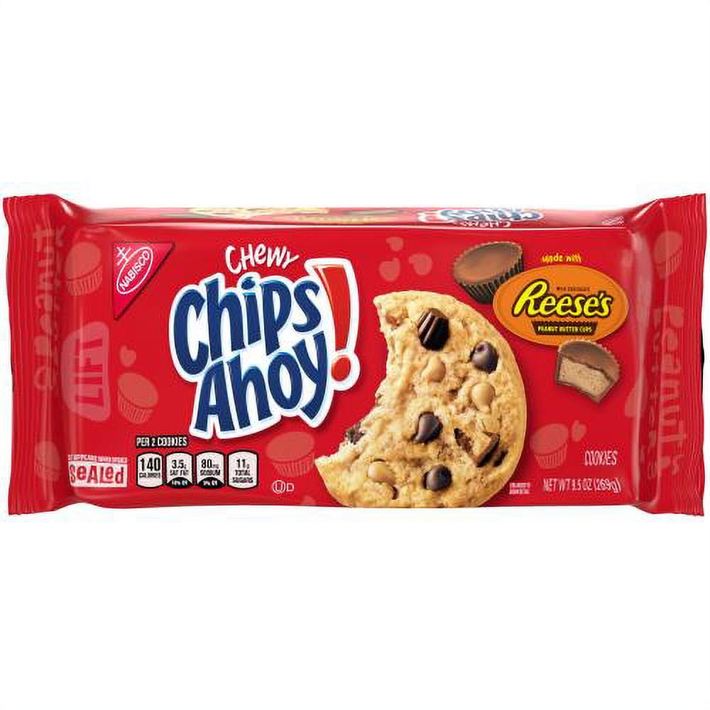 Chewy Reese's Peanut Butter Cup Chips Ahoy! Cookies (Pack of 6)