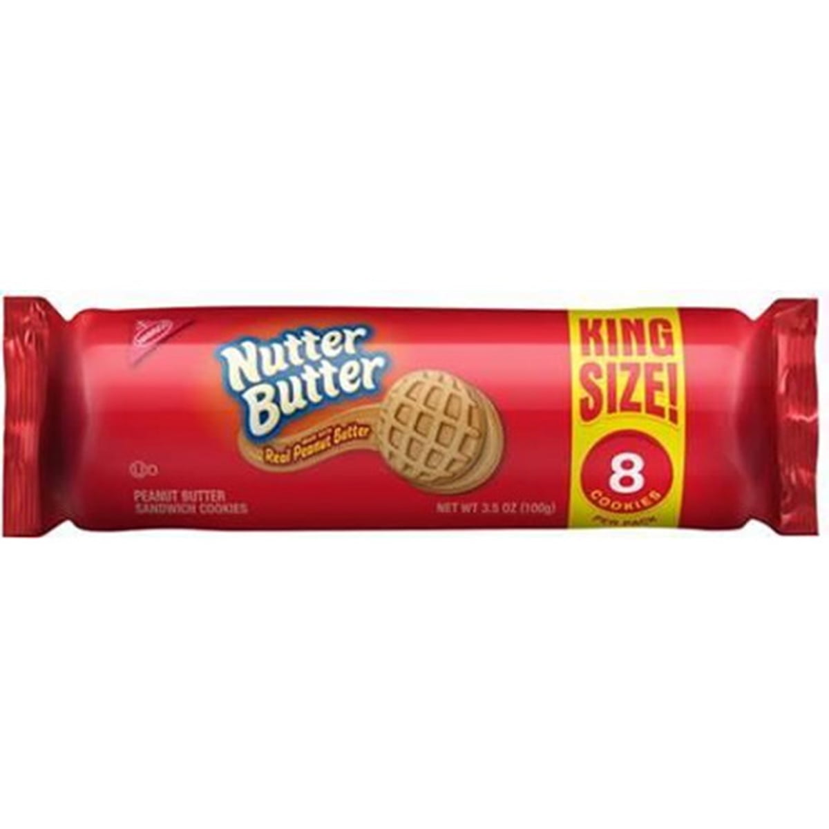Nabisco King Size Nutter Butter Cookies and Crackers, 10 Count (3.5 oz) - Assorted Varieties
