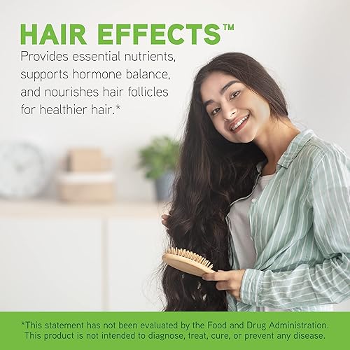 DaVinci Labs Hair Effects - Hair Growth & Skin Support Supplement - Biotin, Zinc, Copper, Saw Palmetto & Grape Seed - 90 Capsules