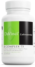 DaVinci Labs B Complex-75 Capsules - Relaxation & Nerve Support - Vegetarian & Gluten-Free