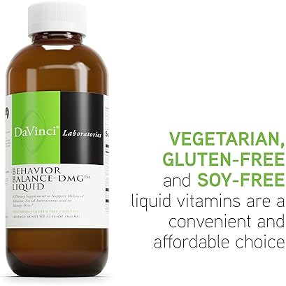 DaVinci Labs Behavior Balance DMG Liquid - Dietary Supplement for Balanced Behavior - 10.14 Fl Oz
