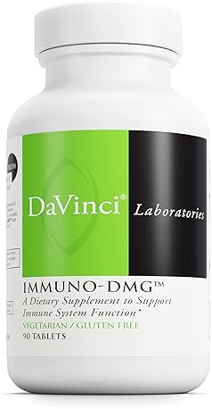 DaVinci Labs Immuno-DMG Supplement for Immune Support - DMG, Maitake, Larch, Beta Glucan - Gluten-Free - 90 Tabs