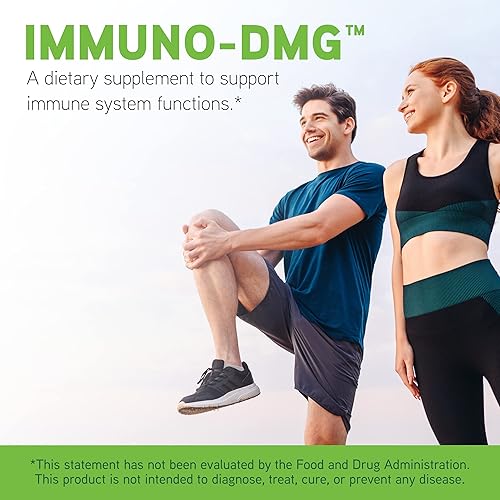 DaVinci Labs Immuno-DMG Supplement for Immune Support - DMG, Maitake, Larch, Beta Glucan - Gluten-Free - 90 Tabs