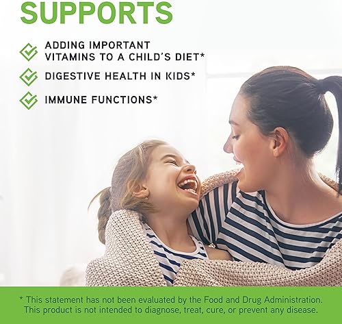 DaVinci Labs Little Mightiest Vite - Kids Multivitamin with Probiotics & Prebiotics - Immune, Gut & Brain Support - Fruit Punch - 30 Servings (42g)