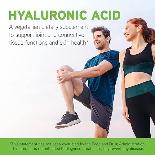 Davinci Labs Hyaluronic Acid Dietary Supplement - Joint, Cartilage, and Skin Support - Gluten-Free - 60 Caps