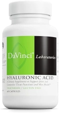Davinci Labs Hyaluronic Acid Dietary Supplement - Joint, Cartilage, and Skin Support - Gluten-Free - 60 Caps