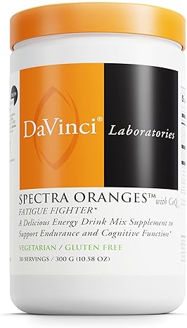 DaVinci Labs Spectra Orange Natural Energy Drink - Endurance & Brain Support - 30 Servings