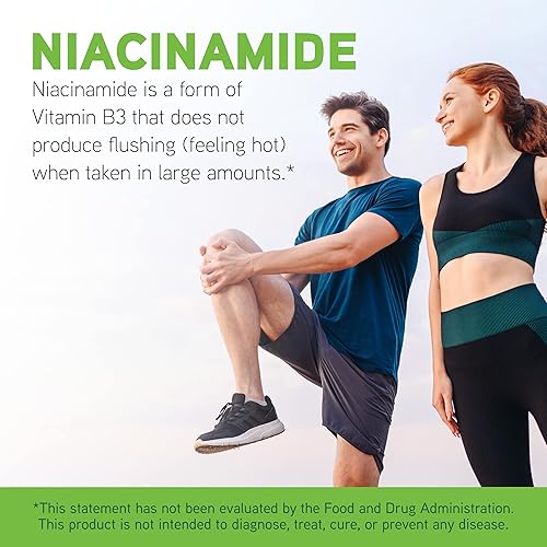 Davinci Labs Niacinamide Supplement - 500mg Vitamin B3 for Circulation & Skin - Gluten-Free - 100 Capsules