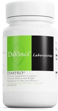 DaVinci Labs DimPro Hormonal Balance Supplement - Vitamin E - Vegetarian - Soy-Free - Gluten-Free - 60 Capsules
