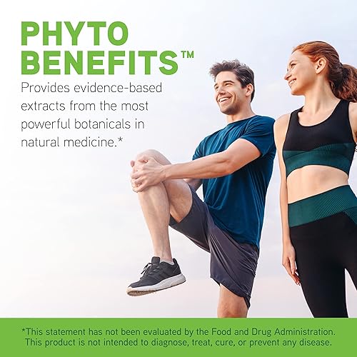 DaVinci Labs Phyto Benefits Capsules: Heart, Brain, Immune Support with Curcumin, Quercetin, Green Tea - Vegetarian, Gluten-Free - 30ct