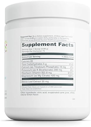 DaVinci Labs Kids' Effervescent Magnesium Supplement for Brain Health - Lemon Lime Flavor - 516g