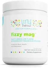 DaVinci Labs Kids' Effervescent Magnesium Supplement for Brain Health - Lemon Lime Flavor - 516g