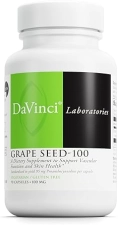 DaVinci Labs Grape Seed-100 Dietary Supplement - Immune Support & Vascular Function - 100mg Extract - Gluten-Free - 90 Capsules